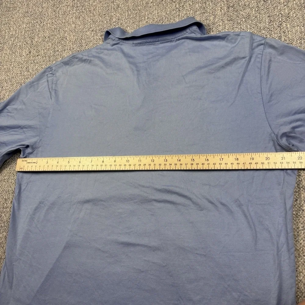 Polo Golf Ralph Lauren Polo Shirt Mens M Blue Pima Cotton Hammock Dunes Club